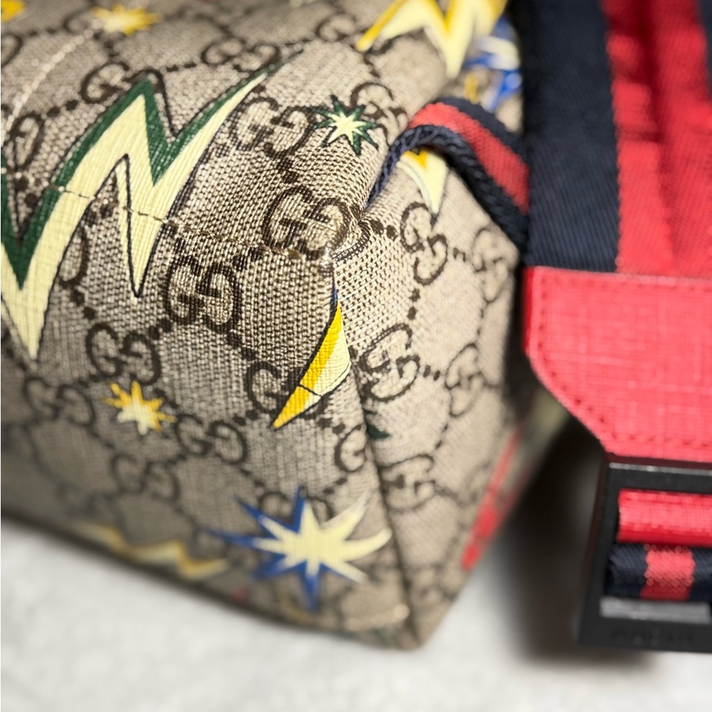 Authentic GUCCI GG Supreme Monogram Space Themed Backpack - Picture 8 of 14